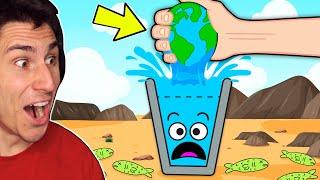 I Drained All The Water ON EARTH  Happy Glass