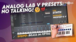 Arturia Analog Lab NO TALKING...just Sounds.  Gear4music Synths & Tech