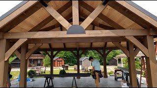 Incredible Timber Frame Pavilion Build Start to Finish