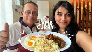 රසම රස බැටළු මස් කරියක් හදමු Lamb curry - Cooking with Dad