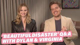 ‘Beautiful Disaster’ Stars Dylan Sprouse & Virginia Gardner On Their Chemistry