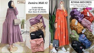 MIDI DRESS HIJAB KEKINIANMIDI DRESS TERBARU 2022