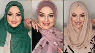 Uzun Şal Nasıl Bağlanır Şal Bağlama Modelleri Learn Easy Hijab Tutorial  تعليم لفات حجاب