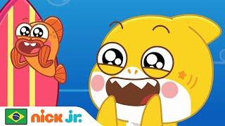 Baby Shark  O Bebê Tubarão e o William rimam com Sharki B  Nick Jr. em Português