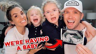 TELLING OUR KIDS WE ARE PREGNANT *CUTE REACTION 