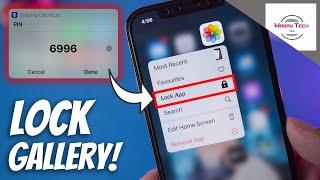 How to Set PASSWORD on iPhone Gallery  How to Lock Photos in iPhone  SET PIN on Photos App iPhone