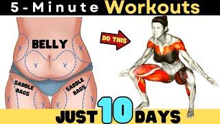 SADDLEBAGS + THIGHS + LOWER BELLY Fat  3IN1 STUBBORN FAT BURN PLAN FOR BEGINNERS