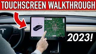 Tesla Touchscreen FULL WALKTHROUGH 2023 IN DEPTH