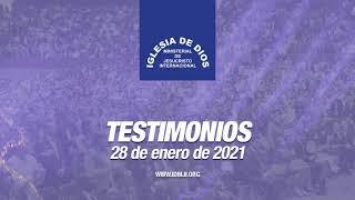 Testimonios 28 de enero de 2021 - Iglesia de Dios Ministerial de Jesucristo Internacional