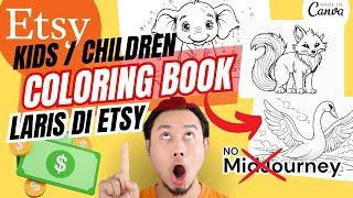 Cara Buat Kids Coloring Book Pakai ChatGPT Leonardo AI dan Canva Bisa Jual di Etsy