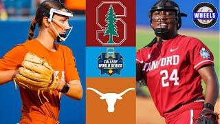 #8 Stanford vs #1 Texas  WCWS Opening Round  2024 College Softball Highlights