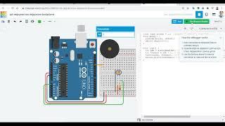 Tinkercad Arduino Işık değişimini ses değişimine dönüştürme