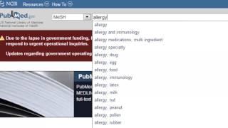 Finding the right search terms by using MeSH in PubMed