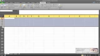 Excel membuat kolom atau baris berukuran sama