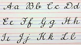 cursive writing a to z capital  and small letters  for beginners Cursive कैसे लिखे #cursivewriting