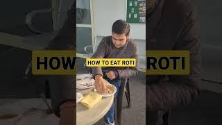 HOW TO EAT ROTI  ETIQUETTE AND MANNERS  HOW TO EAT IN A RESTAURANT  NDA FOUNDATION COURSE #shorts