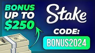 STAKE PROMO CODE Deposit Bonus up to $100 - $250  BONUS2024 - $21 Welcome Stake Promo Code