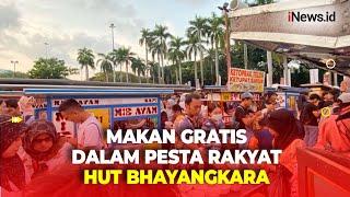 Meriahkan HUT Bhayangkara ke-78 di Monas Makan Gratis Disajikan untuk Masyarakat