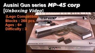 Ausini bricks gun MP-45 corp Lego compatible unboxing.