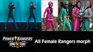 Power Rangers Dino Fury All Heroine morph FANMADE