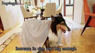 Dog towel XL super absorbent soft luxury microfiber embroidered dog drying towels