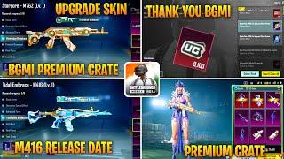 UPGRADE SKIN COMING ON BGMI NEXT PREMIUM CRATE ? TIDAL M416 RELEASE DATE  Kumari Gamer