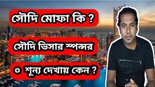 সৌদি স্পন্সর শূন্য দেখায় কেন  How to Check Saudi Mofa  Saudi Visa Check 