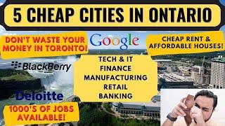 Don’t Move to Toronto  5 Cheap Cities Near Toronto With TechIT Jobs Cheap Rent & Affordable Homes