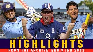 A Sehwag Special THAT Kirtley Catch & Yuvi Announces Himself  Classic ODI  England v India 2002