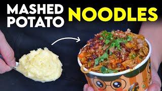 Spicy Noodles in Mashed Potatoes Sauce New Street Food in China