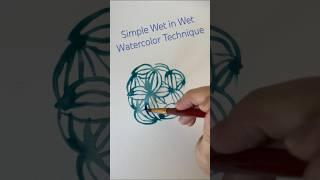 Simple Wet in Wet Watercolor Technique #paintingtechniques  #watercolor #watercolour