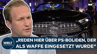 BERLIN PS-Bolide als Waffe Getunter Mercedes erfasst mit hoher Geschwindigkeit Fußgänger frontal