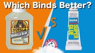 Gorilla Glue vs. Super Glue with Baking Soda Ultimate Holding Power Test