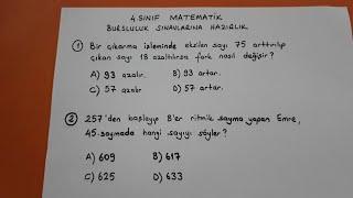 4.sınıf matematik bursluluk sınavlarına hazırlık soru çözümleri @Bulbulogretmen #bursluluk #soru