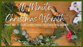 Christmas Wreath DIY Easy 10 Minute Minimalist Modern Scandinavian Wreath Tutorial