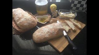 HOMEMADE CIABATTA BREAD RECIPE    EV YAPIM EKMEK TARİFİ