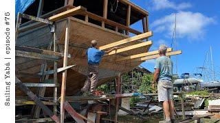 Building a HUGE wooden swimming platform on a sailboat — Sailing Yabá #75