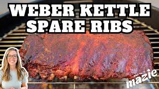 HOW TO COOK SPARE RIBS  On the Weber Kettle  Hot and Fast Smoked Spare Ribs