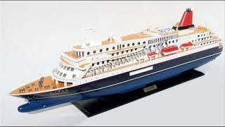 NIPPON MARU CRUISE SHIP MODEL 100 CM - HANDICRAFTS MODEL FROM GIA NHIEN CO. LTD - VIETNAM