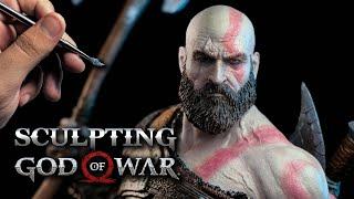 Sculpting KRATOS Timelapse  God Of War Ragnarök