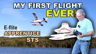 RC Trainer plane - My first flight EVER - Horizon Hobby Apprentice STS