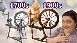 How 18th Century Flax Wheels Spin On ft. My Country Craftsman Spinning Wheel