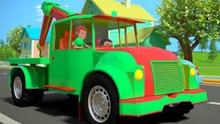 Wheels On The Tow Truck Vehicles Songs and Rhymes for Children