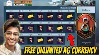 FREE AG CURRENCY IN BGMI & PUBG MOBILE - UNLIMITED FREE AG CURRENCY​⁠ & GOLD BAR @ParasOfficialYT