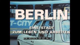  WEST BERLIN A CITY TO LIVE AND WORK IN  1980s WEST GERMANY PROMOTIONAL TRAVELOGUE XD12474