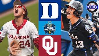 #10 Duke vs #2 Oklahoma  WCWS Opening Round  2024 College Softball Highlights