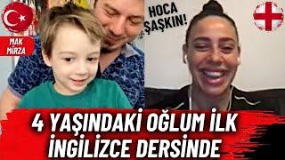 Dört Yaşındaki Oğlum İlk İngilizce Dersinde