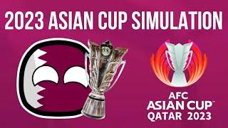 2023 Asian Cup Simulation  Countryballs