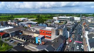 Longford Main Street DJI Phantom 4 Pro 4k Ireland County Longford