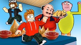 ROBLOX CHOP AND FROSTY PLAY MOTU PATLU ESCAPE OBBY